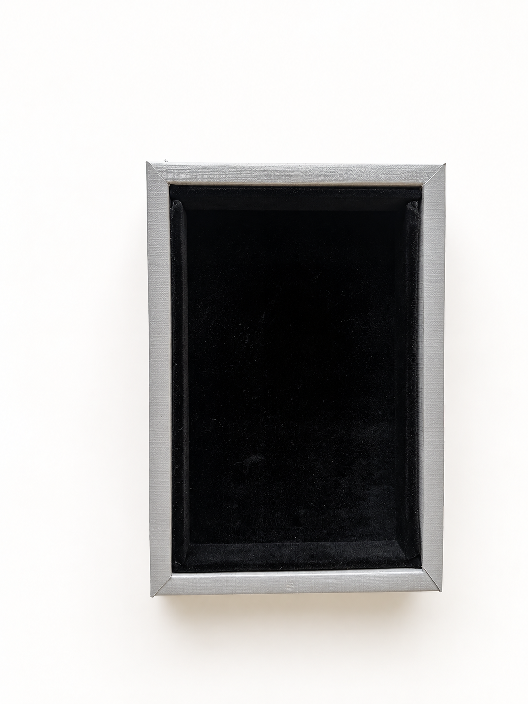 Silver & Black Velvet Decorative Catchall Tray | Handmade Upcycled Luxury Packaging