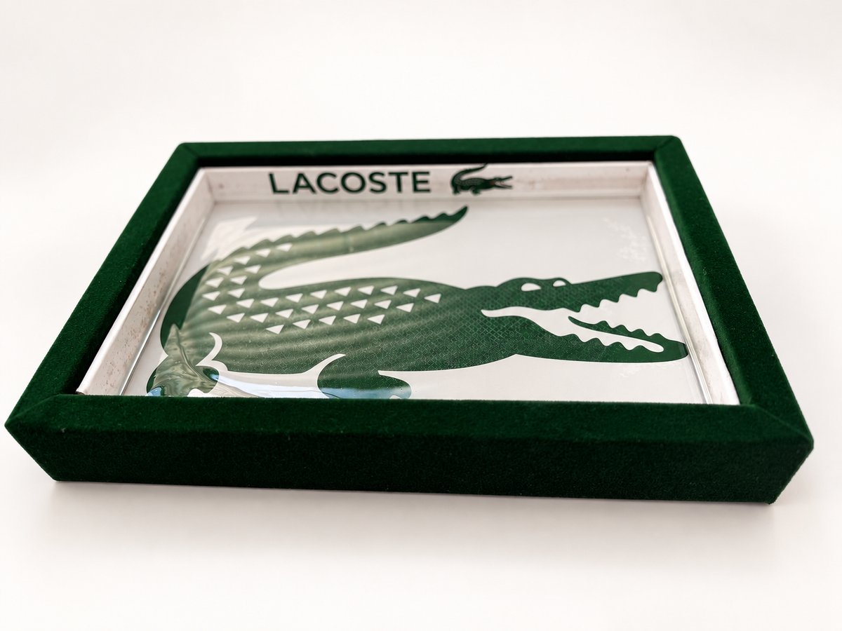 Green Velvet Crocodile Catchall Tray | Discounted Handmade Piece
