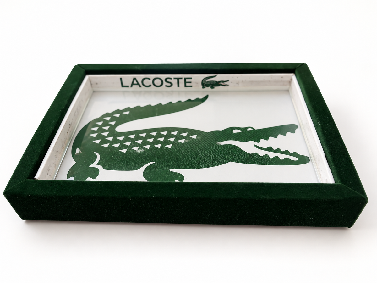 Green Velvet Crocodile Catchall Tray | Discounted Handmade Piece