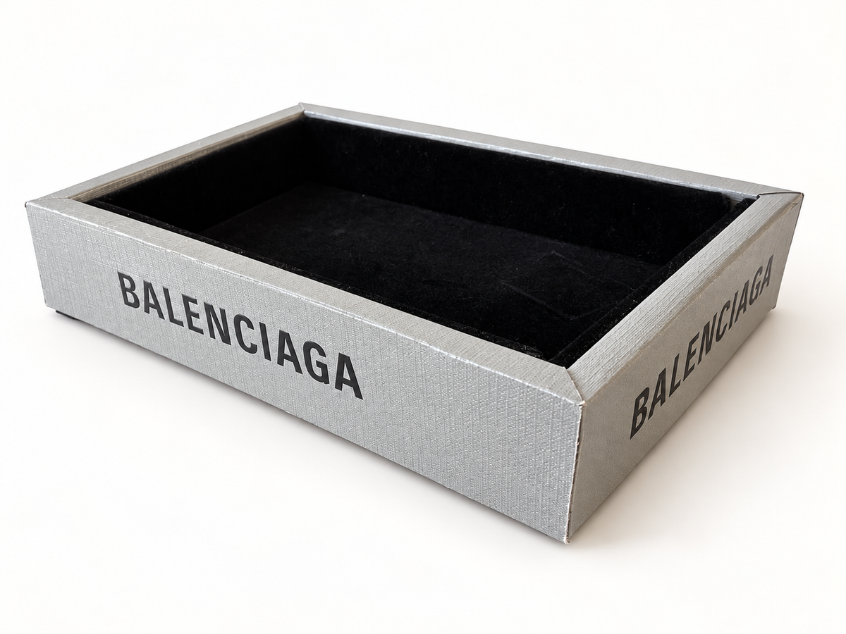 Silver & Black Velvet Decorative Catchall Tray | Handmade Upcycled Luxury Packaging